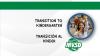 Photo of student and the school district logo with the words "Transition to Kinder" in english and spanish